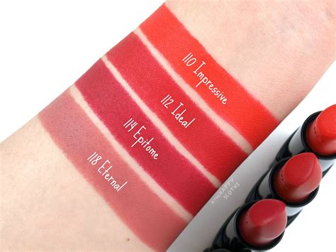 chanel matte lipstick swatches.